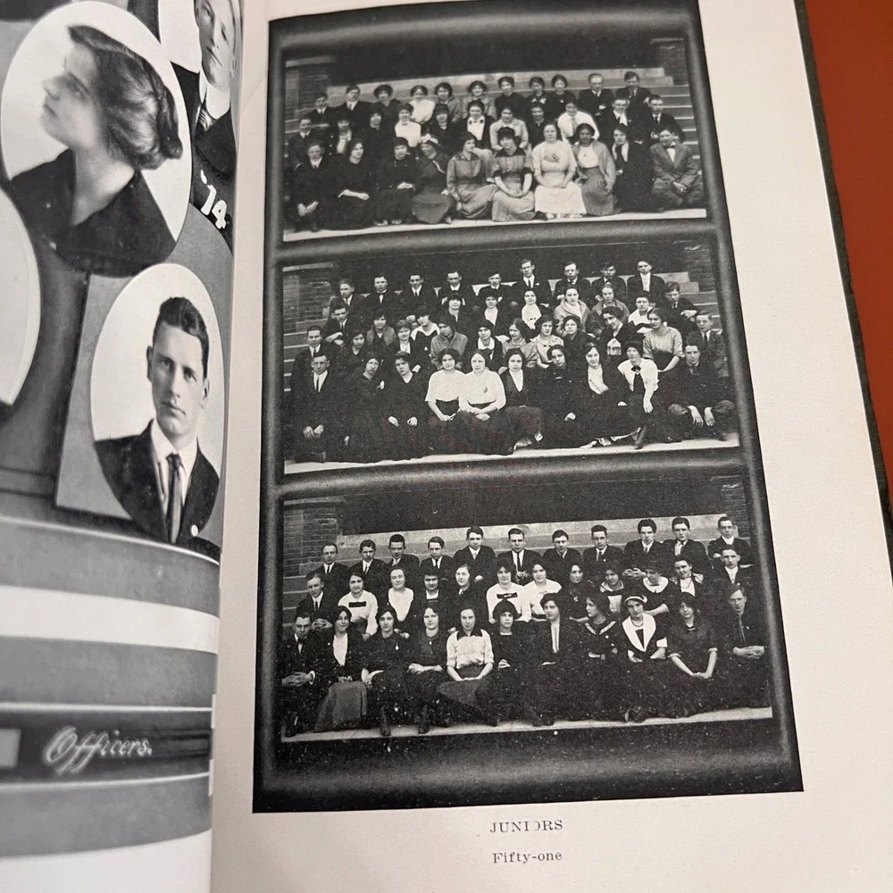 1913 Totem Yearbook Lincoln High School Vtg Antique Seattle Washington History